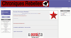 Desktop Screenshot of chroniques-rebelles.info