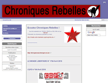 Tablet Screenshot of chroniques-rebelles.info
